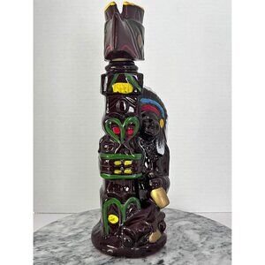 Boothill Tombstone FIRE WATER Glazed Pottery Totem Pole bottle-Japan